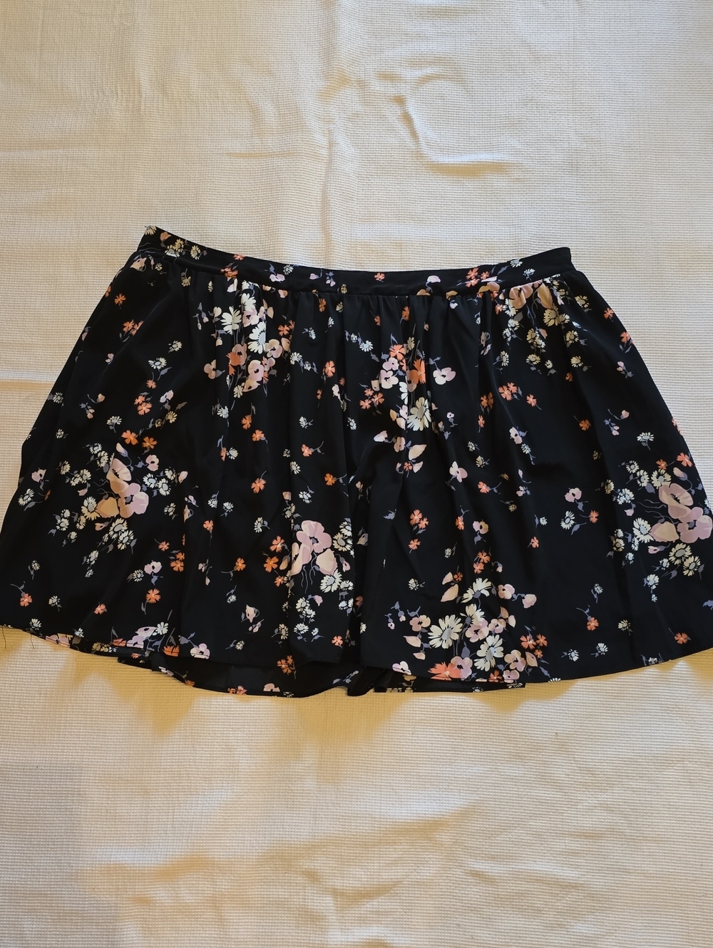 LC Lauren Conrad Lined Floral A-Line Mini Skirt Size XL Tote i
